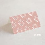 "Party Accordingly" - Place Cards in Blush by Hudson meet Rose - Folded Back of Card