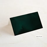 "emerald" - Place Cards in Emerald by Andrea Cernin - Folded Back of Card