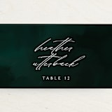 "emerald" - Place Cards in Emerald by Andrea Cernin - Detail