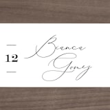 "Us" - Place Cards in Tuxedo by Leah Bisch - Detail