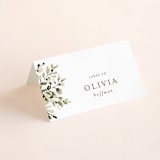 "Wedding Fields" - Place Cards in Fern by Chris Griffith - Folded with Free Guest Printing