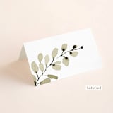 "Wedding Fields" - Place Cards in Fern by Chris Griffith - Folded Back of Card