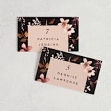 "Silky Way" - Place Cards in Midnight by Petra Kern - Front with Free Guest Printing