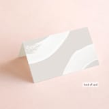 "Swoon" - Place Cards in Cream by Lindsay Stetson Thompson - Folded Back of Card
