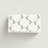 "Initial" - Place Cards in Pearl by Jennifer Postorino - Folded Back of Card