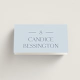 "Floral Type Arch" - Place Cards in Bluebell by Baumbirdy - Folded with Free Guest Printing