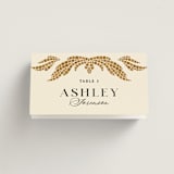 "Floral mosaic" - Place Cards in Sand by GeekInk Design - Folded with Free Guest Printing