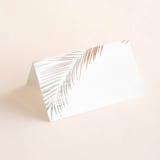 "Painted Leaves" - Place Cards in Coconut by Owl and Toad - Blank front