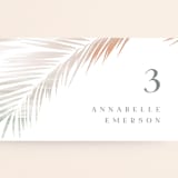 "Painted Leaves" - Place Cards in Coconut by Owl and Toad - Detail