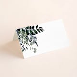 "On and On" - Place Cards in Botanical Bouquet by Design Lotus - Blank front