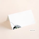 "On and On" - Place Cards in Botanical Bouquet by Design Lotus - Folded Back of Card