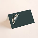 "Arched Pampas" - Place Cards in Basil by Kaydi Bishop - Blank front