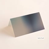 "Mystique" - Place Cards in Ocean by Lisa McLean - Folded Back of Card