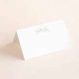 "Essential" - Place Cards in Mist by Design Lotus - Blank front