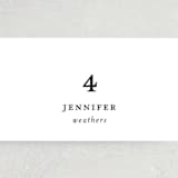 "Kindly Join Us" - Place Cards in Pearl by Laura Hamm - Detail