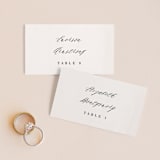 "Crush" - Place Cards in Buttery by Carolyn MacLaren - Front with Free Guest Printing