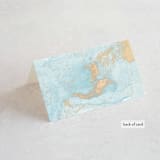 "My tenderness" - Place Cards in Topaz by Helen Halik - Folded Back of Card