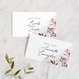 "Fancifully" - Place Cards in Dust Mauve by Everett Paper Goods - Front with Free Guest Printing