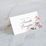 "Fancifully" - Place Cards in Dust Mauve by Everett Paper Goods - Folded with Free Guest Printing