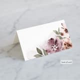 "Fancifully" - Place Cards in Dust Mauve by Everett Paper Goods - Folded Back of Card