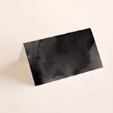 "Eloquent" - Place Cards in Coal by Mansi Verma - Blank front