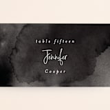 "Eloquent" - Place Cards in Coal by Mansi Verma - Detail