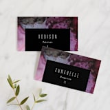 "Aurora" - Place Cards in Raspberry by Itsy Belle Studio - Front with Free Guest Printing