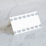 "Painted Ikat" - Place Cards in Frost by Liz Conley - Blank front
