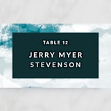 "Cotton Air" - Place Cards in Seaside by Lea Velasquez - Detail