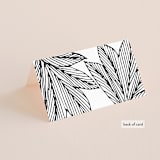 "vivid leaves" - Place Cards in Ink by Ramoncita - Folded Back of Card