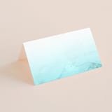 "New Wave" - Place Cards in Marine by Kaydi Bishop - Blank front