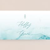 "New Wave" - Place Cards in Marine by Kaydi Bishop - Detail