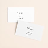 "Madison Ave" - Place Cards in Linen by Design Lotus - Front with Free Guest Printing