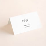 "Madison Ave" - Place Cards in Linen by Design Lotus - Folded with Free Guest Printing