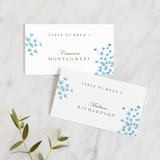 "Peony Gardens" - Place Cards in Peony by Inna Moreva - Front with Free Guest Printing