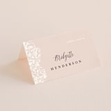 "French Roses" - Place Cards in Blush by 2birdstone - Folded with Free Guest Printing