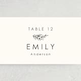 "Modern Bliss" - Place Cards in Cream by Elly - Detail