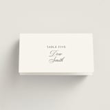 "legacy" - Place Cards in Pure by Design Lotus - Folded with Free Guest Printing