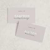 "Styled" - Place Cards in Fog by Pixel and Hank - Front with Free Guest Printing