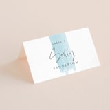 "So Delightful" - Place Cards in Sky by Erika Firm - Folded with Free Guest Printing
