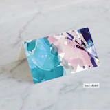 "Blissful Blooms" - Place Cards in Celestial by Grace Kreinbrink - Folded Back of Card