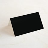 "Offset" - Place Cards in Ebony by Up Up Creative - Blank front