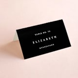 "Elemental" - Place Cards in Cloud by Snow and Ivy - Folded with Free Guest Printing