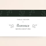 "A Dash of Delight" - Place Cards in Pine Needle by Bramble Studio - Detail