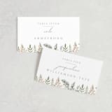 "Spring Wildflowers" - Place Cards in Garden by Christie Elise - Front with Free Guest Printing