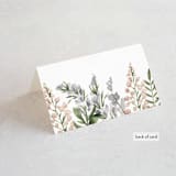 "Spring Wildflowers" - Place Cards in Garden by Christie Elise - Folded Back of Card