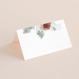 "rose drop" - Place Cards in Rose by Cass Imagines - Blank front