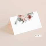 "rose drop" - Place Cards in Rose by Cass Imagines - Folded Back of Card