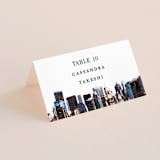 "Bold city" - Place Cards in Ivory by Cass Imagines - Folded with Free Guest Printing