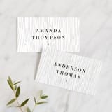 "Rustic Grain" - Place Cards in Ashwood by Oma N. Ramkhelawan - Front with Free Guest Printing